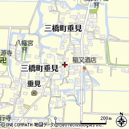 福岡県柳川市三橋町垂見400周辺の地図