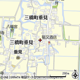 福岡県柳川市三橋町垂見402周辺の地図