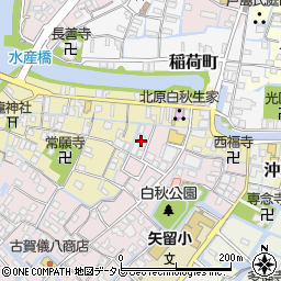 福岡県柳川市矢留本町45周辺の地図