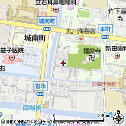 福岡県柳川市宮永町25周辺の地図