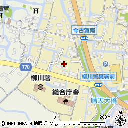 福岡県柳川市三橋町今古賀46周辺の地図