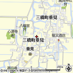 福岡県柳川市三橋町垂見369周辺の地図