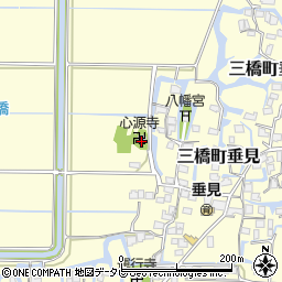福岡県柳川市三橋町垂見1086周辺の地図