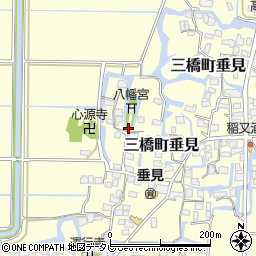 福岡県柳川市三橋町垂見305周辺の地図