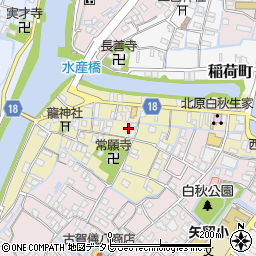 福岡県柳川市矢留町77周辺の地図