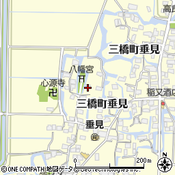 福岡県柳川市三橋町垂見322周辺の地図