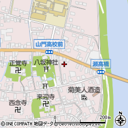 福岡県みやま市瀬高町上庄174-5周辺の地図