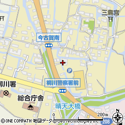福岡県柳川市三橋町今古賀402周辺の地図