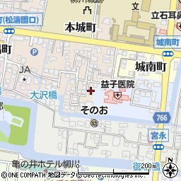 福岡県柳川市本城町79-12周辺の地図