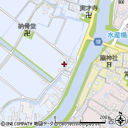 福岡県柳川市古賀296周辺の地図