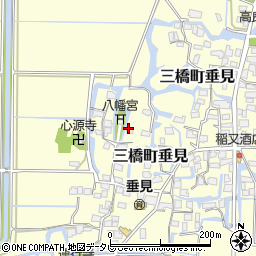 福岡県柳川市三橋町垂見321周辺の地図