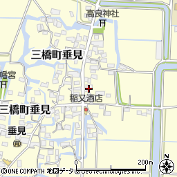 福岡県柳川市三橋町垂見845周辺の地図