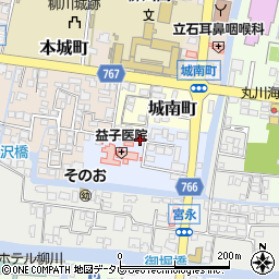 福岡県柳川市城南町16周辺の地図