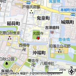 福岡県柳川市稲荷町12周辺の地図