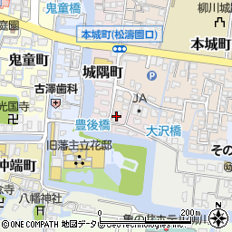 福岡県柳川市城隅町22周辺の地図