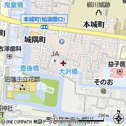 福岡県柳川市本城町57-2周辺の地図