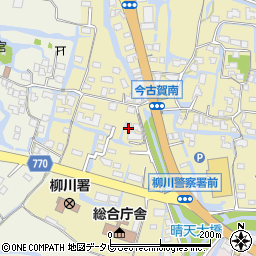 福岡県柳川市三橋町今古賀2周辺の地図