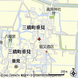 福岡県柳川市三橋町垂見413周辺の地図