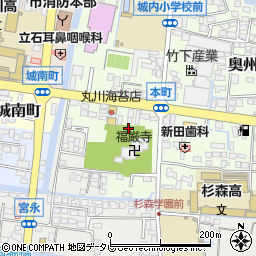 福岡県柳川市本町40-33周辺の地図