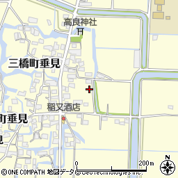 福岡県柳川市三橋町垂見838周辺の地図