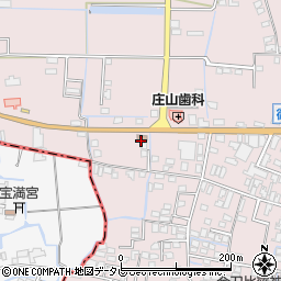 瀬高上庄郵便局周辺の地図