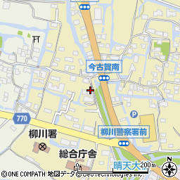 福岡県柳川市三橋町今古賀1周辺の地図