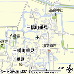 福岡県柳川市三橋町垂見392周辺の地図