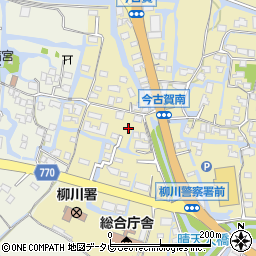 福岡県柳川市三橋町今古賀107周辺の地図