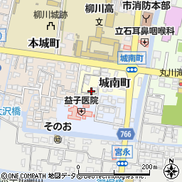 福岡県柳川市城南町23周辺の地図