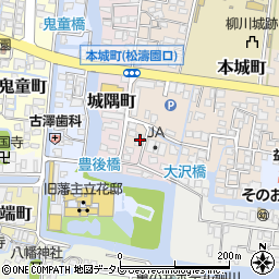 福岡県柳川市本城町53周辺の地図