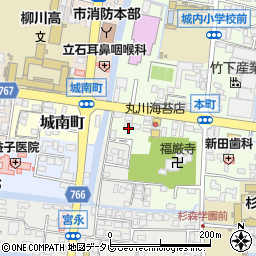 福岡県柳川市本町51周辺の地図