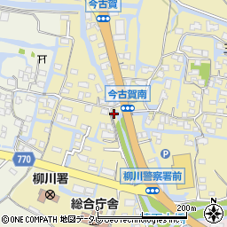 福岡県柳川市三橋町今古賀114周辺の地図