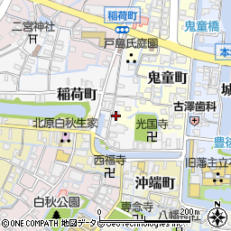 福岡県柳川市稲荷町31周辺の地図