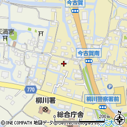福岡県柳川市三橋町今古賀97周辺の地図