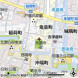 福岡県柳川市鬼童町66-1周辺の地図