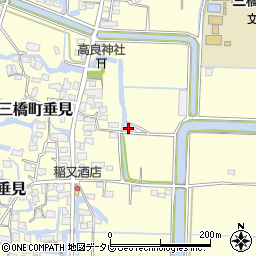 福岡県柳川市三橋町垂見780周辺の地図
