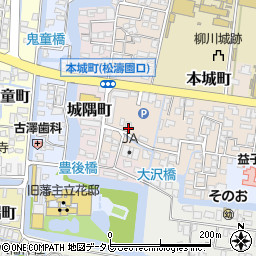 福岡県柳川市本城町58周辺の地図