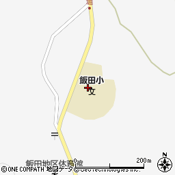 九重町立飯田小学校周辺の地図