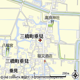 福岡県柳川市三橋町垂見436周辺の地図