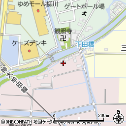 福岡県柳川市大和町徳益267周辺の地図
