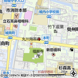 福岡県柳川市本町68周辺の地図