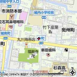 福岡県柳川市本町68-1周辺の地図