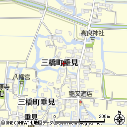 福岡県柳川市三橋町垂見444周辺の地図