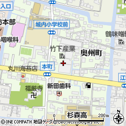 福岡県柳川市本町31周辺の地図