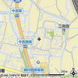 福岡県柳川市三橋町今古賀432周辺の地図