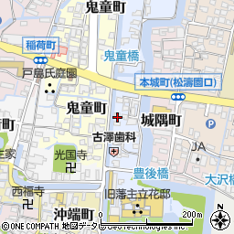 福岡県柳川市新外町8-3周辺の地図