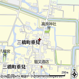 福岡県柳川市三橋町垂見449周辺の地図