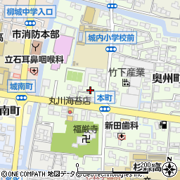 福岡県柳川市本町53-11周辺の地図