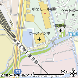 ケーズデンキ柳川店周辺の地図