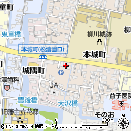 福岡県柳川市本城町55周辺の地図